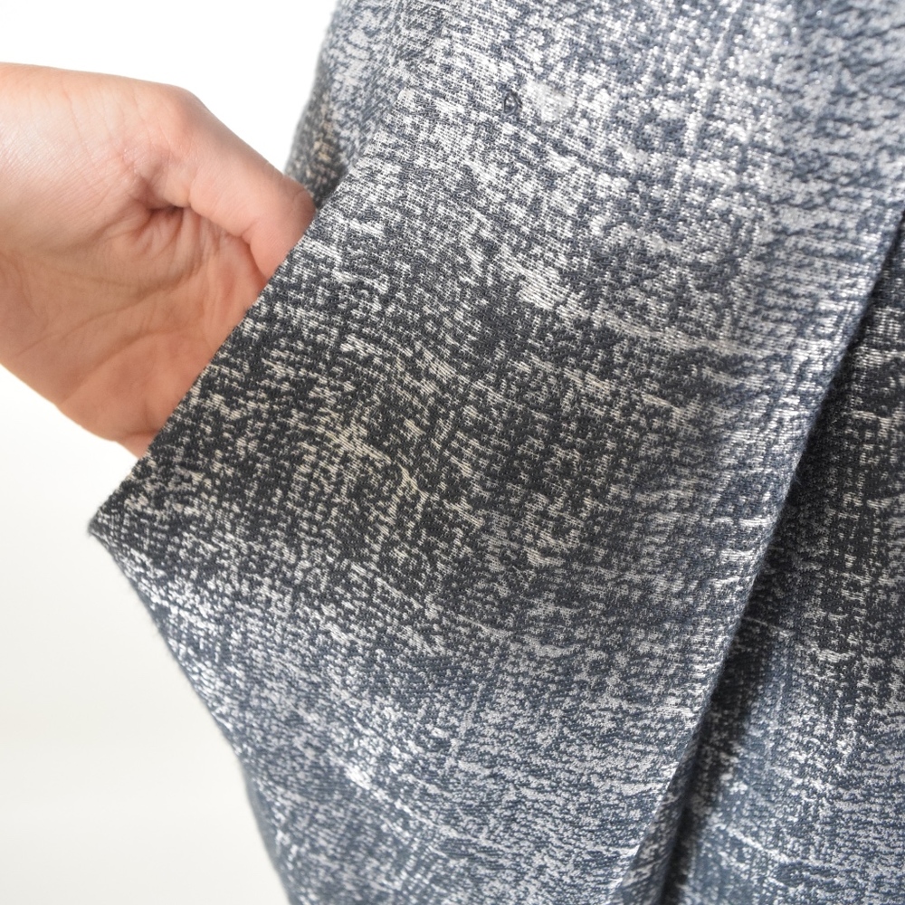 Bcbgeneration Metallic Silver Draped Mini Dress - image 3